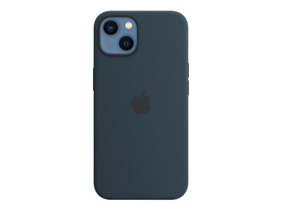 Apple : IPHONE 13 SILICONE CASE avec MAGSAFE ABYSS BLUE