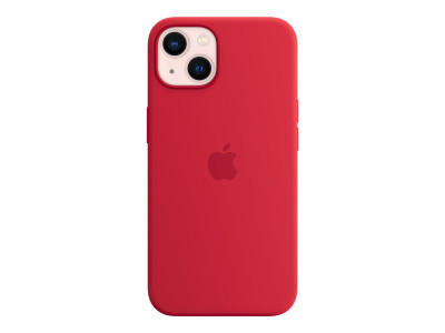 Apple : IPHONE 13 SILICONE CASE avec MAGSAFE (PRODUCT)RED