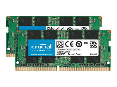 Crucial : 32GB kit (16GBX2) DDR4-3200 SODIMM