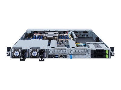 Giga Byte : INTEL BAREBONE E162-220 1U 1CPU 16XDIMM 2XHDD 3XPCIE 2X800W 80+ (bare)