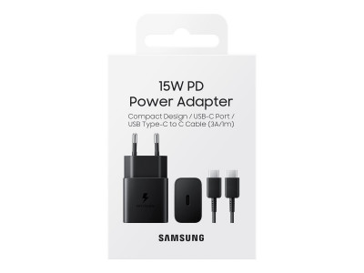 Samsung : CHARGEUR SECTEUR 15W (AVEC CABLE)