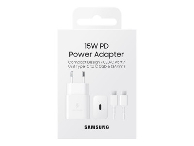 Samsung : CHARGEUR SECTEUR 15W (AVEC CABLE)