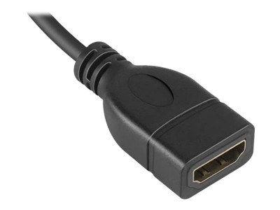 DLH : MICRO HDMI MALE vers HDMI FEMALE ADAPTER - LENGTH 16CM