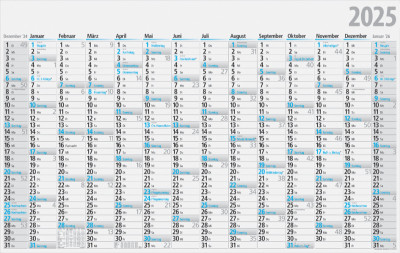 rido idé Plakatkalender, 1.210 x 770 mm, gefalzt