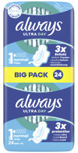 always ultra Serviette hygiénique Normal à ailettes, BigPack