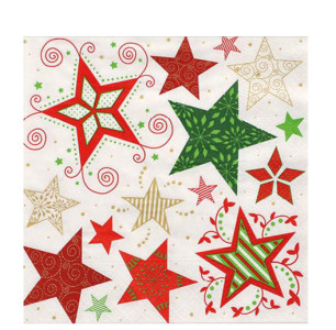 PAPSTAR Serviette à motif de Noël 