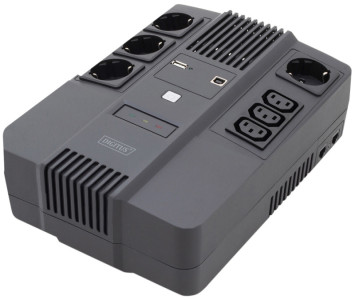 DIGITUS All-in-One USV, 800VA/480W, LED