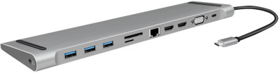 LogiLink Station d'accueil USB 3.2 (Gen 1), USB-C, 11 ports