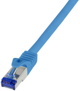 LogiLink Câble patch Ultraflex, Cat.6A, S/FTP, 0,25 m, noir