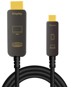 LogiLink Câble de fibre optique hybride USB 3.2 AOC, 10 m