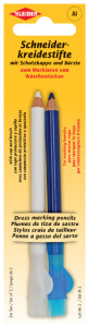 KLEIBER Crayon craie de tailleur, set de 2, blanc/bleu