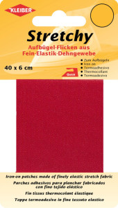 KLEIBER Patch thermocollant élastique, 400 x 60 mm, rouge