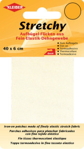 KLEIBER Patch thermocollant élastique, 400 x 60 mm, beige