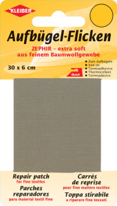 KLEIBER Patch thermocollant Zephir, 300 x 60 mm, blanc