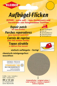 KLEIBER Patch thermocollant Zephir, 400 x 120 mm, blanc