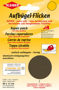 KLEIBER Patch thermocollant Zephir, 400 x 120 mm, blanc