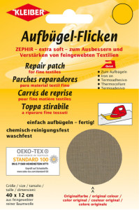 KLEIBER Patch thermocollant Zephir, 400 x 120 mm, blanc