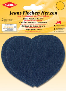 KLEIBER Patch thermocollant pour jeans Coeur, rose