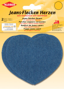 KLEIBER Patch thermocollant pour jeans Coeur, rose