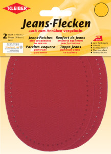 KLEIBER Patch thermocollant ovale pour jeans, bleu foncé