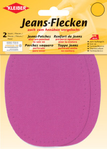 KLEIBER Patch thermocollant ovale pour jeans, bleu clair