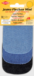 KLEIBER Mini patch thermocollant pour jeans, set 1, assorti