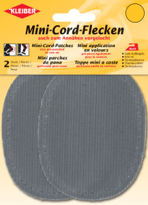 KLEIBER Mini patch thermocollant, fin velours côtelé, beige