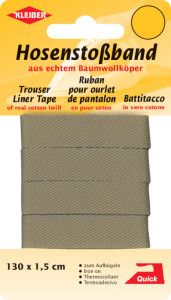 KLEIBER Ruban pour ourlet de pantalon, 1300 mm, gris foncé