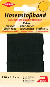 KLEIBER Ruban pour ourlet de pantalon, 1300 mm, gris foncé