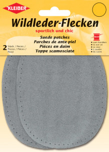 KLEIBER Patch à coudre en daim, 125 x 100 mm, beige