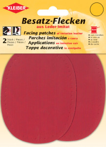 KLEIBER Patch à coudre ovale, 110 x 85 mm, rouge