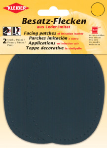 KLEIBER Patch à coudre ovale, 110 x 85 mm, noir