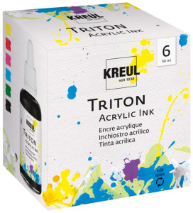 KREUL Encre acrylique TRITON Acrylic Ink, set de 6