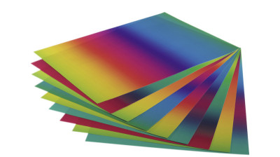 folia Papier transparent arc-en-ciel, 230 x 320 mm