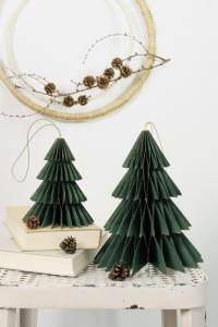 folia Décoration alvéolée CLASSIC XMAS TREE, set de 2