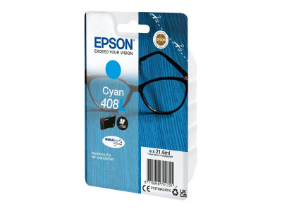 Epson : DURABRITE ULTRA INK CYAN XL 408L CYAN cartouche jet d'encre