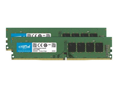 Crucial : 32GB kit (2X16GB) DDR4-3200 UDIMM CL22 (8GBIT/16GBIT)