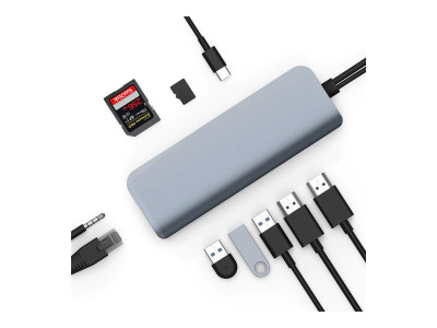 Hyper : HUB VIPER 10-IN-2 USB-C GRAY