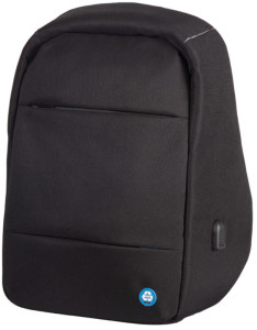 Lightpak Sac à dos pour PC portable SAFEPAK RPET, noir