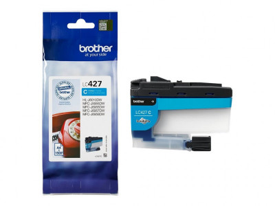 Brother LC427C Cartouche d'encre Cyan 1500 pages pour MFC-J6957DW et MFC-J5955dw