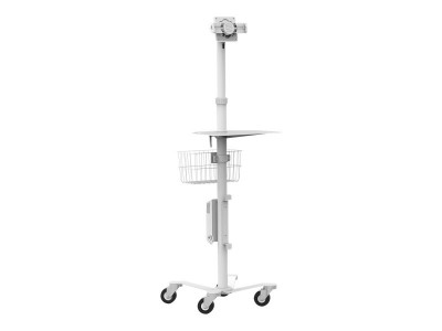 compulocks : CLING RISE FREEDM ROLLING KIOSK ALL TABLETS STAND WHITE