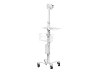 compulocks : CLING RISE FREEDM ROLLING KIOSK ALL TABLETS STAND WHITE