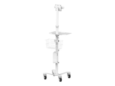 compulocks : CLING RISE FREEDM ROLLING KIOSK ALL TABLETS STAND WHITE