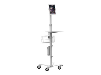 compulocks : CLING RISE FREEDM ROLLING KIOSK ALL TABLETS STAND WHITE