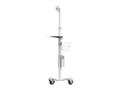 compulocks : CLING RISE FREEDM ROLLING KIOSK ALL TABLETS STAND WHITE