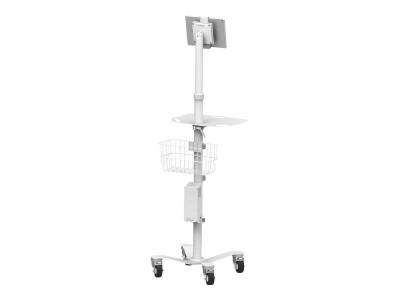 compulocks : CLING RISE FREEDM ROLLING KIOSK ALL TABLETS STAND WHITE