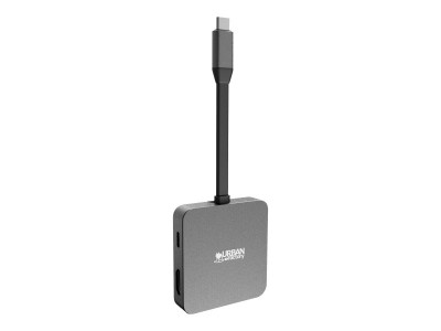 Urban Factory : TYPE-C STATION TRAVEL 1X USB-A 3.0 VGA/HDMI 4K SIDEREAL GRAY