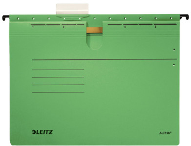 LEITZ ALPHA Hängehefter, A4, kaufmännische Heftung, rot