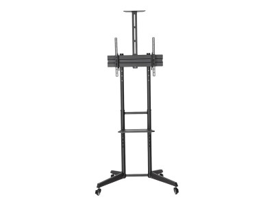 Neomounts : MOBILE FLOOR STAND INCL. AV- et CAM SHELF (HEIGHT ADJUSTABLE