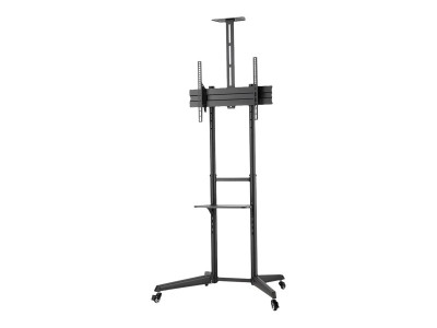 Neomounts : MOBILE FLOOR STAND INCL. AV- et CAM SHELF (HEIGHT ADJUSTABLE